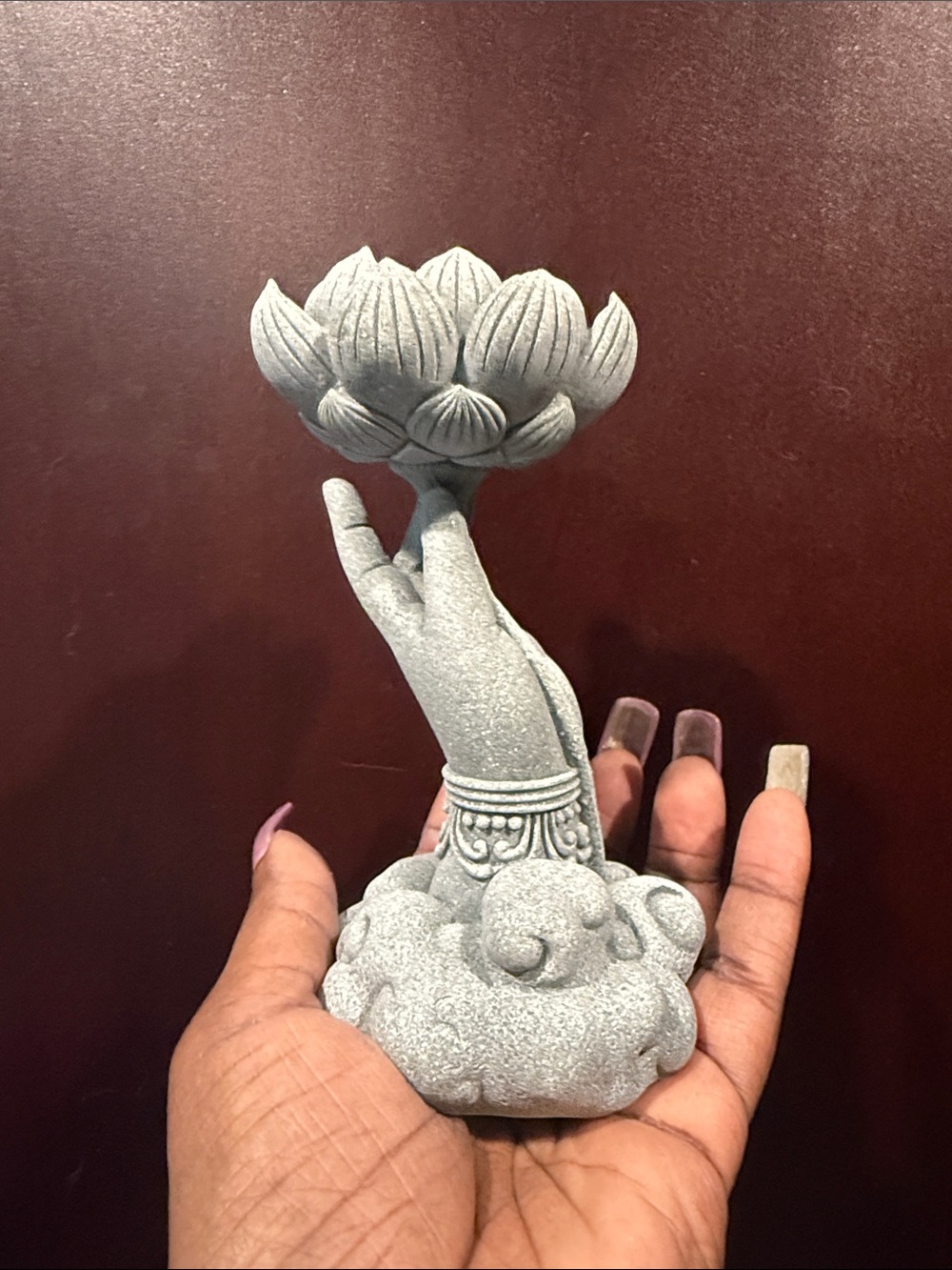 Elegant Grey Lotus Votive Candle or Sphere Holders
